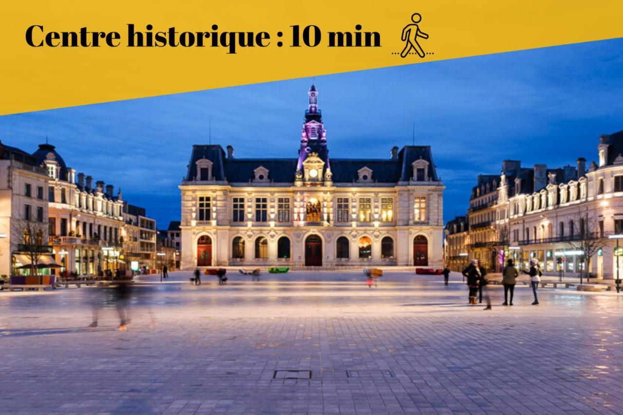 Le Duplex By Goodbnb - Proche Gare - 15Min Futuroscope Poitiers Eksteriør billede